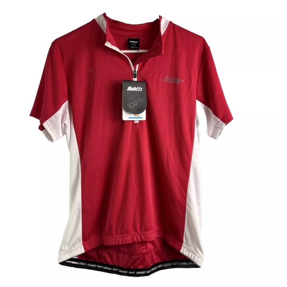 NEW bpbtti Women’s X-Large Cycling Shirt Short Sleeves Red Biking XL Athletic - Picture 2 of 9